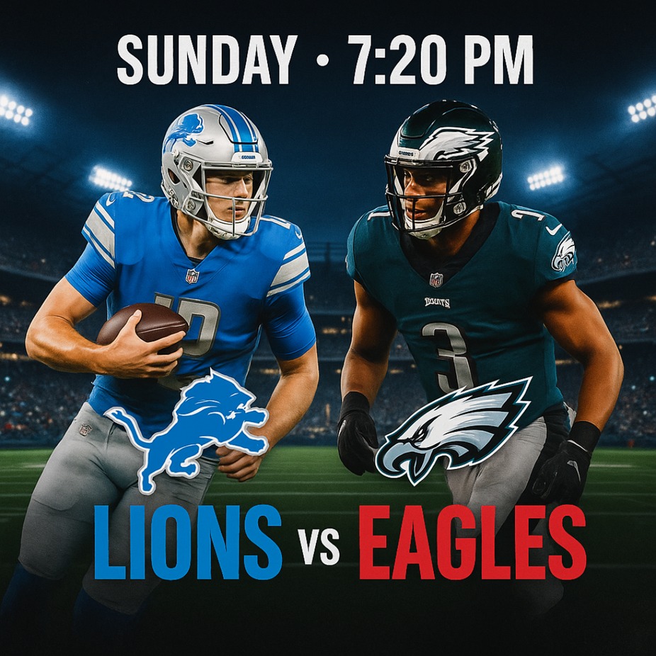 Sunday Night Football Lions Vs. Eagles event photo