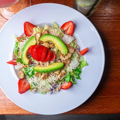 Chicken and Strawberry salad.