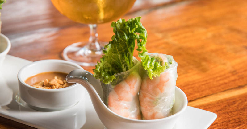 Soft Spring Rolls served on plate