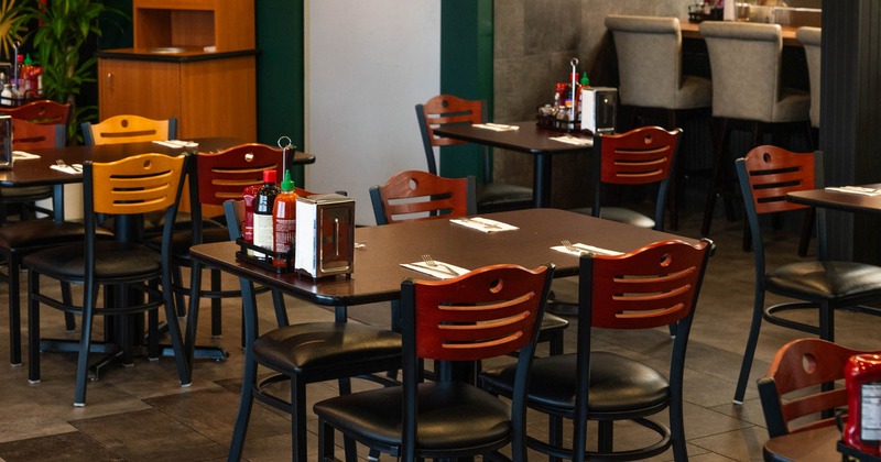 Interior tables and chairs