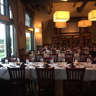 Interior, dining area.
