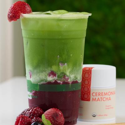 Berry Matcha Smoothie.