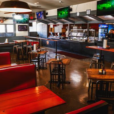 The restaurant's interior.