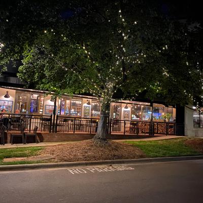 Exterior, view from the street patio southern food