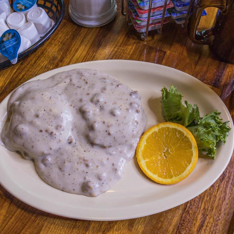 Sausage Gravy on 2 Biscuits photo