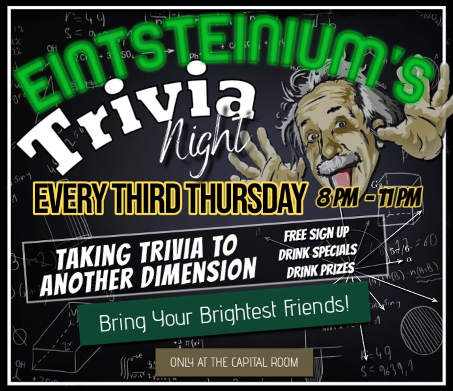 Einsteinium's Trivia Night - Every 3rd Thursday of the Month event photo