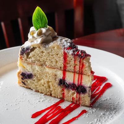 Lemon Berry Mascarpone Cake.