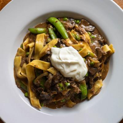 Elk Stroganoff.