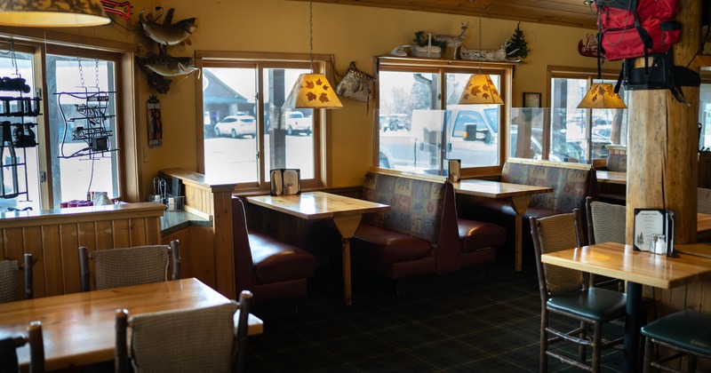 Dining tables ready for guests