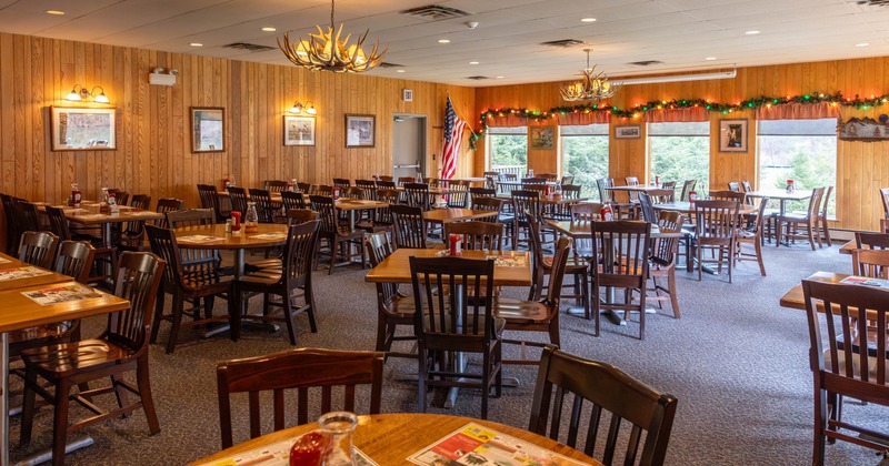 Interior, seating area waiting for the guests