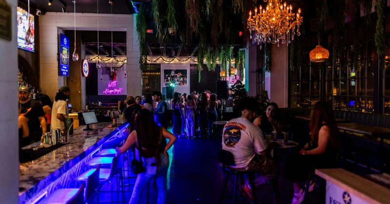 Modern style of nightclub interior design