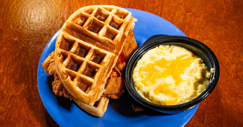 Chicken and waffles