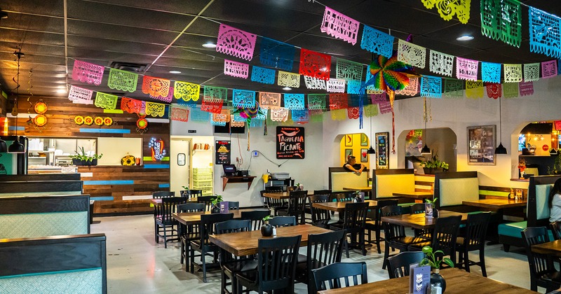 Mexican style interior design, dining area