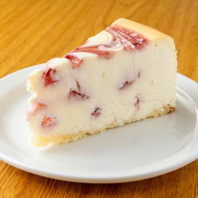 Slice of Raspberry Cheesecake.