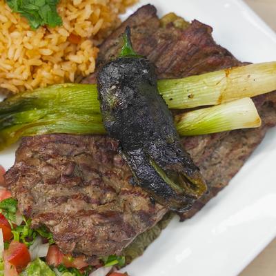 Carne Asada Plate.