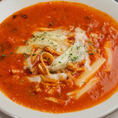 Bowl of Chicken Tortilla Soup.