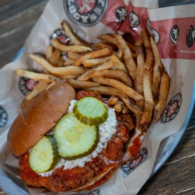 Fried Juicy Chicken Sandwich.