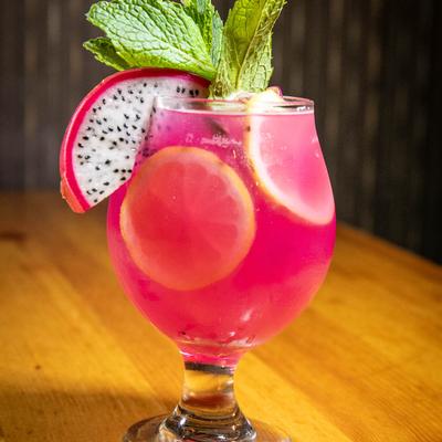 Dragon fruit lemonade.