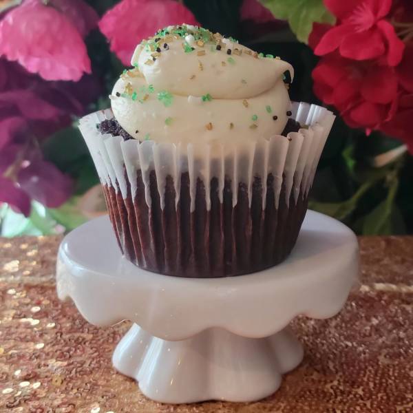 Dad Bod Cupcake w/ Green Sprinkles