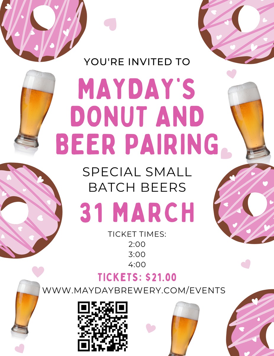 Mayday Donut and Beer Pairing at 3/31, 2:00 Time Slot event photo