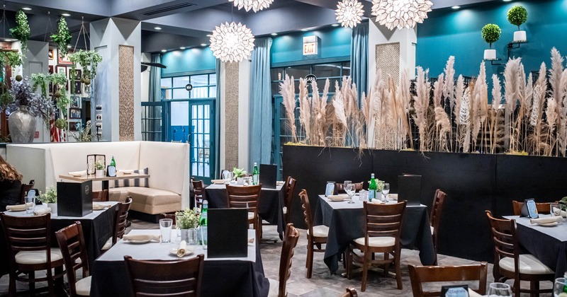 Decorated dining area