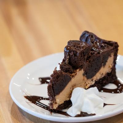 Peanut butter and chocolate cake.