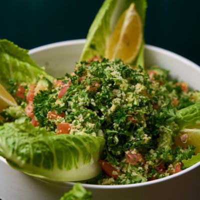Tabbouleh salad.