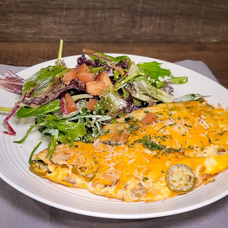 Spinach & Mushroom Omelette photo