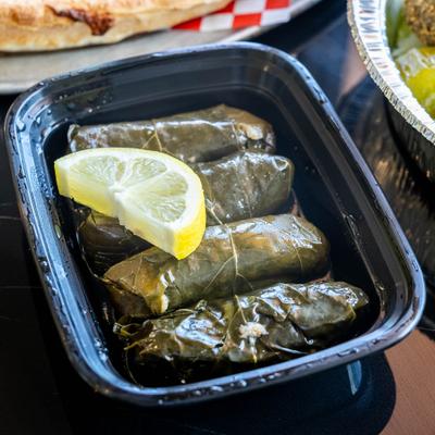 Stuffed grape leaves.