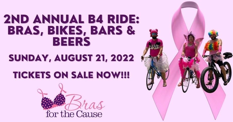 2nd Annual B4 Ride: Bras, Bikes, Bars, and Beers event photo