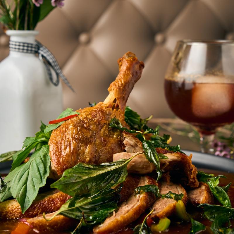 menu item 10 of 23, Crispy Duck Sweet Chili