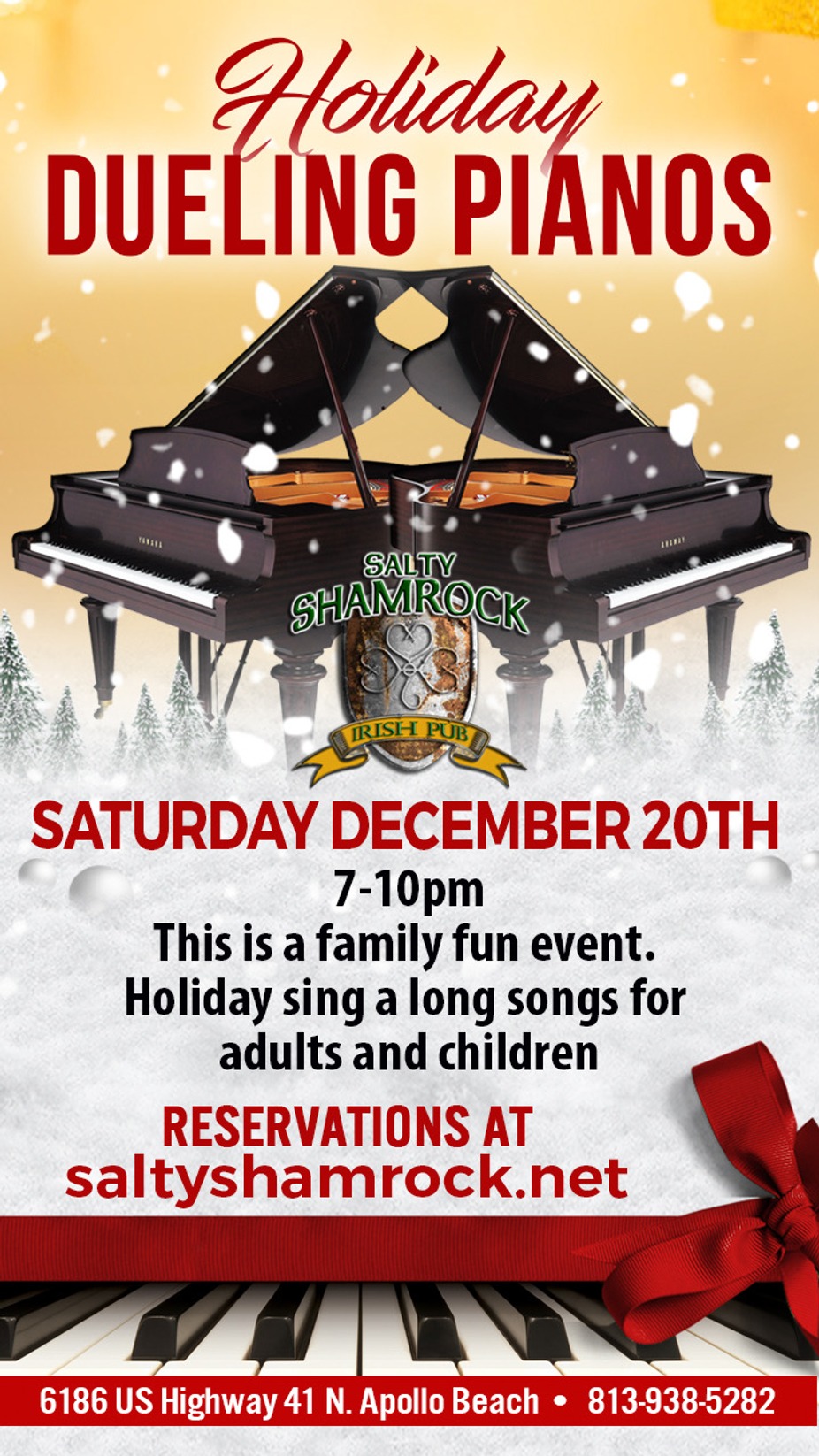 Holiday Dueling  pianos. event photo