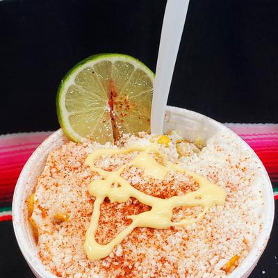 Mexican street corn salad cup.