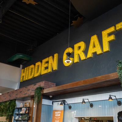 Hidden Craft signage.