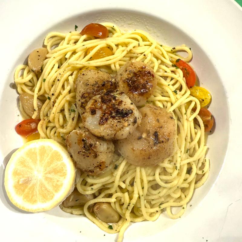 Spaghettini con Capesante photo