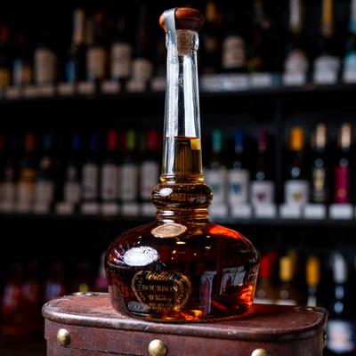 A bottle of Willett Pot Still Reserve Bourbon.