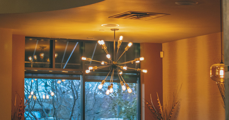 Interior, picture of chandelier