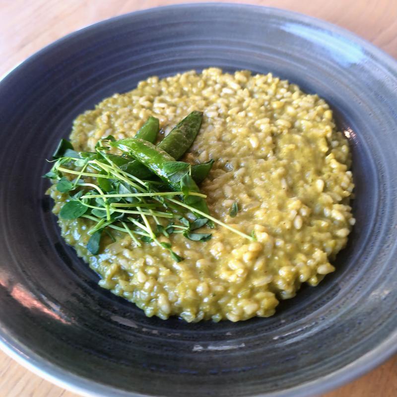 Poblano and Spinach Risotto photo