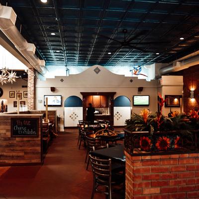 Fuentes Cafe Downtown interior space, seating area.