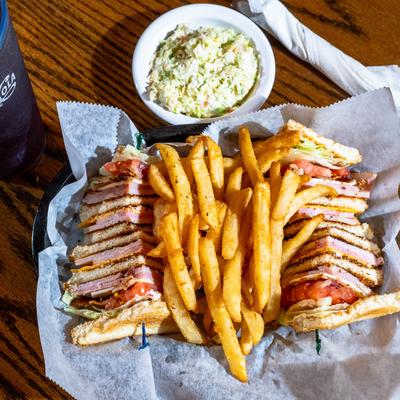 The club sandwiches.