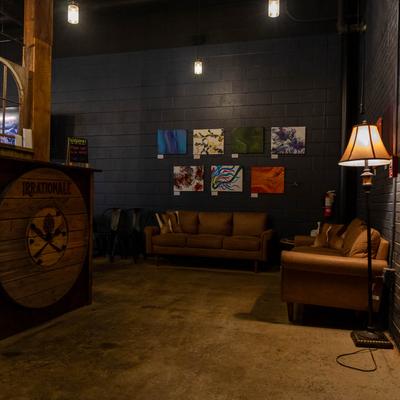Interior, lounge area neat the entrance.
