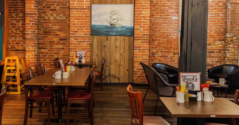 Interior, chairs and tables