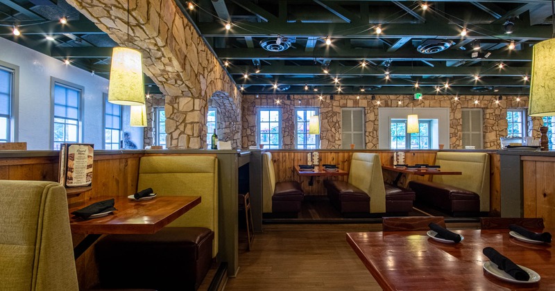 Interior, booth area