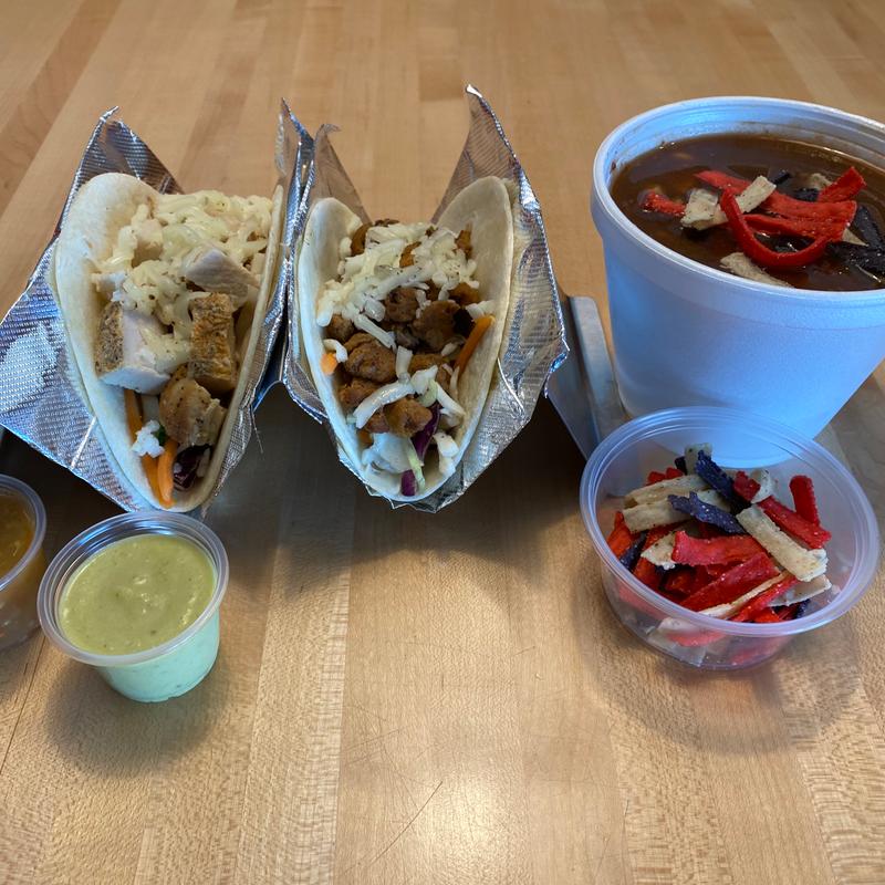 2 Tacos with Tortilla Soup photo