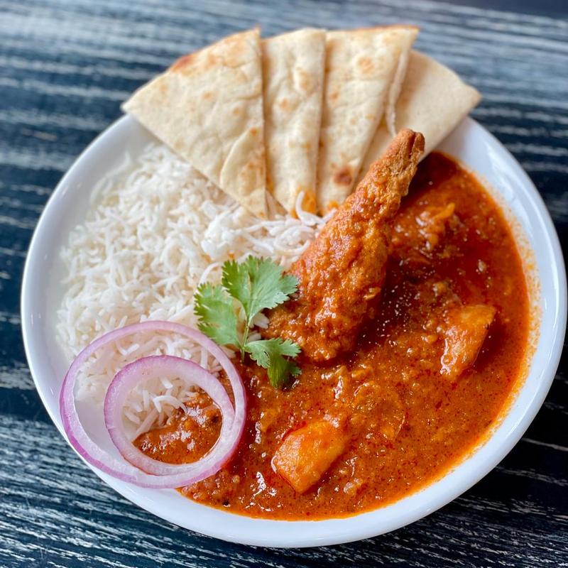 menu item 34 of 84, Chik'n Vindaloov (GF without the naan)