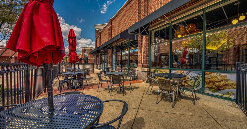 Outdoor seating area