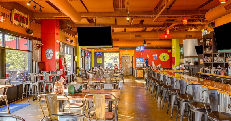 Interior, dining and bar areas