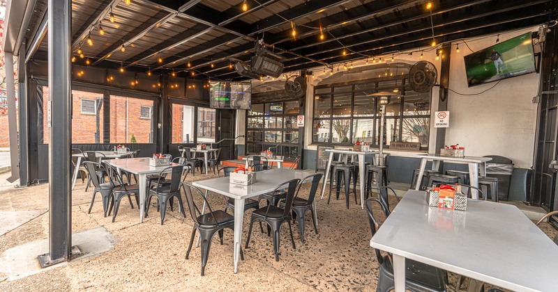 Exterior, tables and chairs