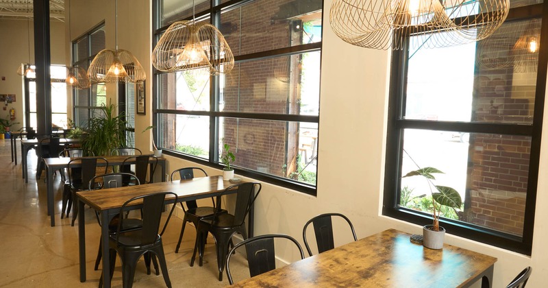 Interior, chairs and tables