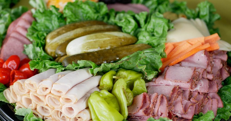 Meat and  Cheese Tray, veggies, pickles